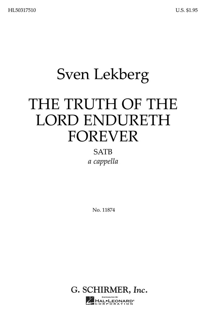 Truth Of The Lord Endureth Forever